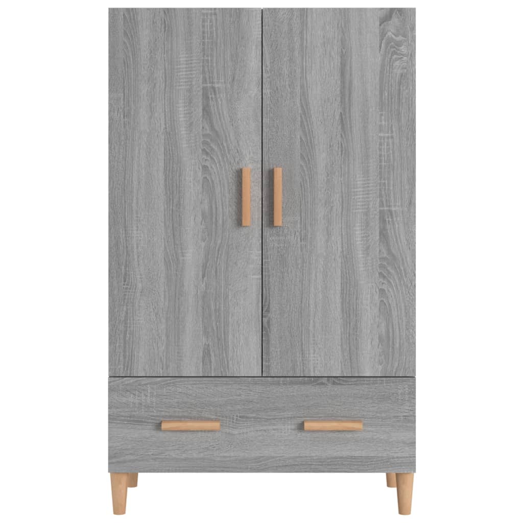 Hoge kast 70x31x115 cm bewerkt hout grijs sonoma eikenkleurig - AllerleiShop