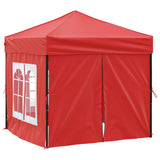 Partytent inklapbaar met zijwanden 2x2 m rood - AllerleiShop