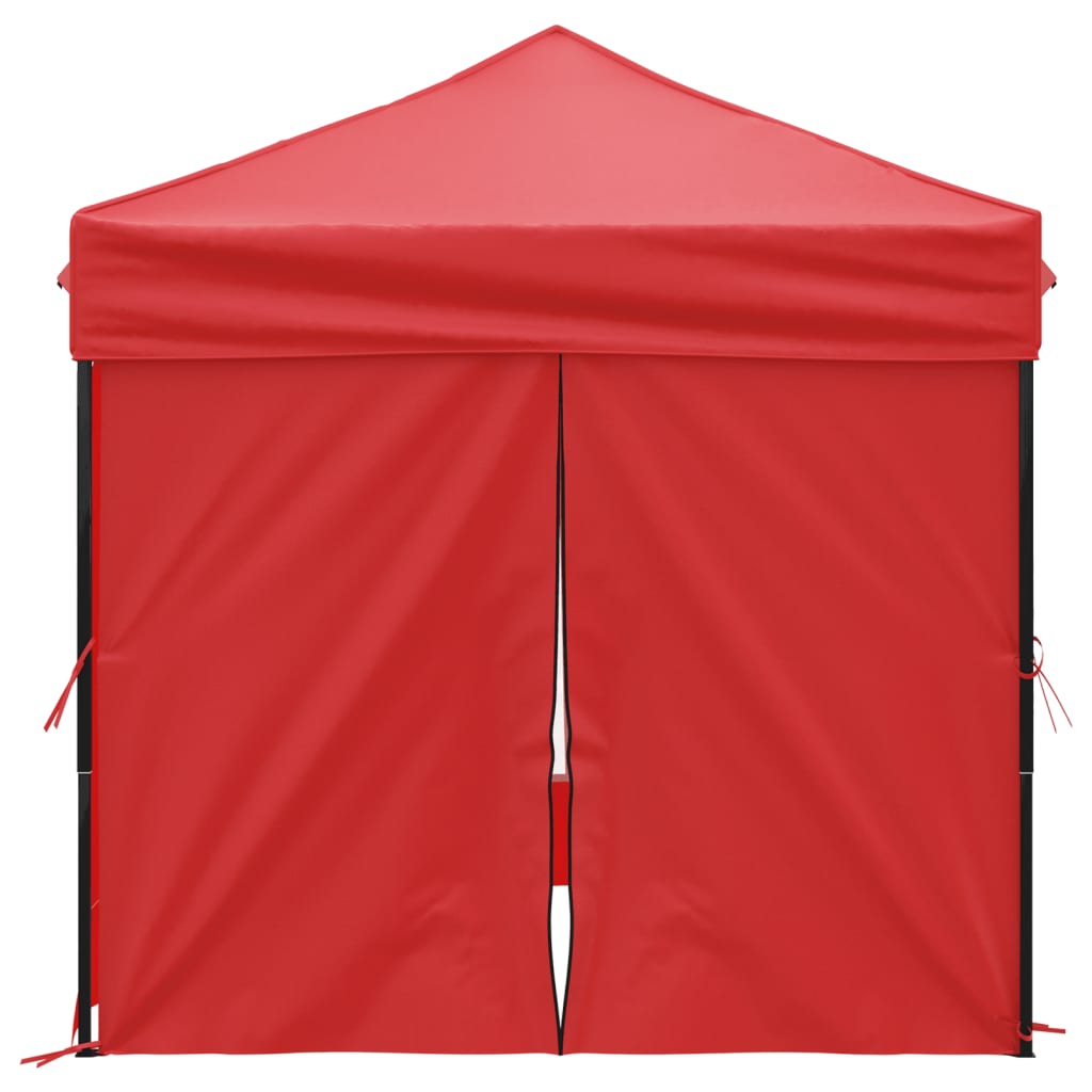 Partytent inklapbaar met zijwanden 2x2 m rood - AllerleiShop