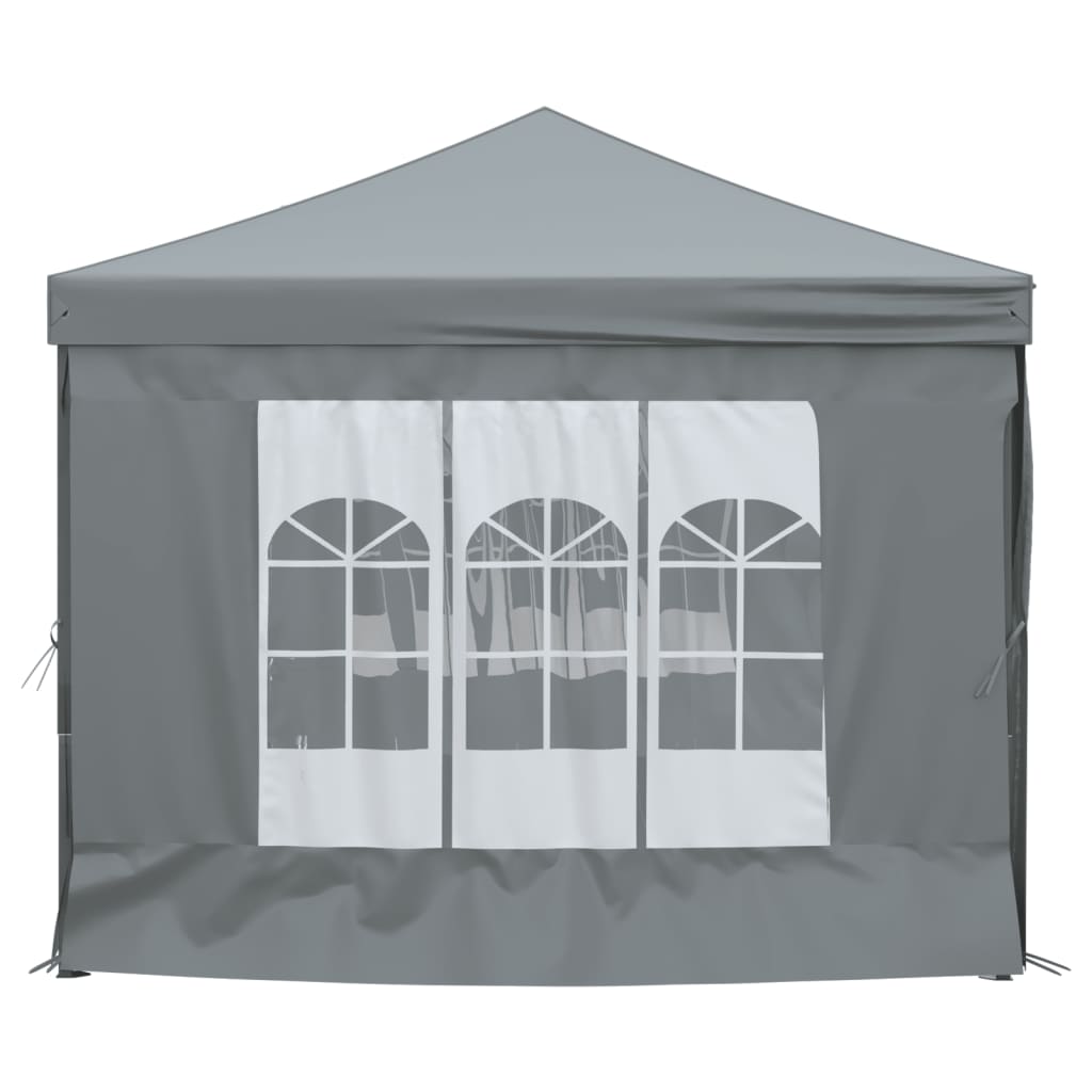 Partytent inklapbaar met zijwanden 3x6 m antracietkleurig - AllerleiShop