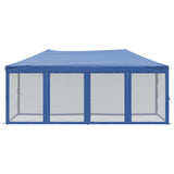 Partytent inklapbaar met zijwanden 3x6 m blauw - AllerleiShop