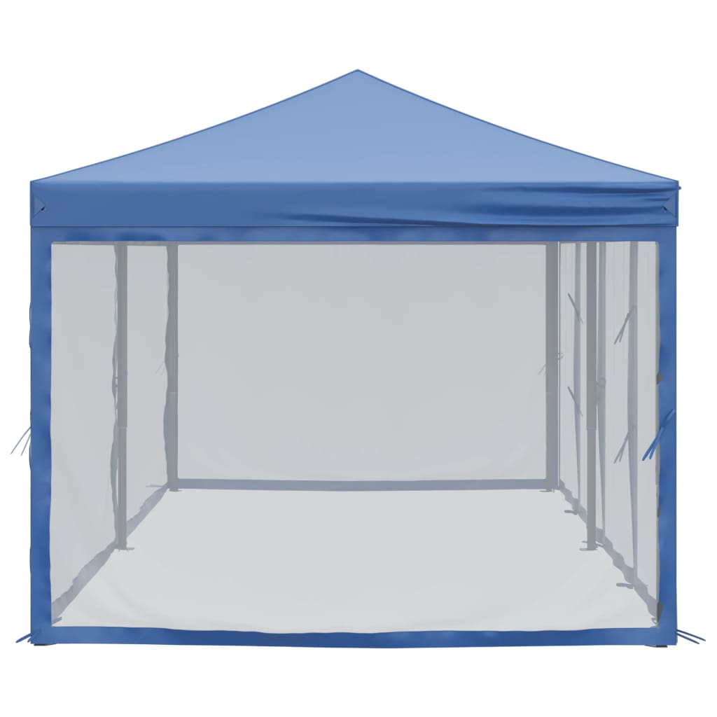 Partytent inklapbaar met zijwanden 3x6 m blauw - AllerleiShop