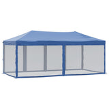 Partytent inklapbaar met zijwanden 3x6 m blauw - AllerleiShop