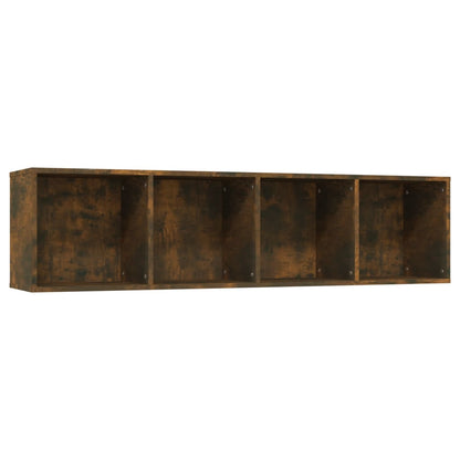 Boekenkast / tv-meubel 143x30x36 cm bewerkt hout gerookt eiken - AllerleiShop