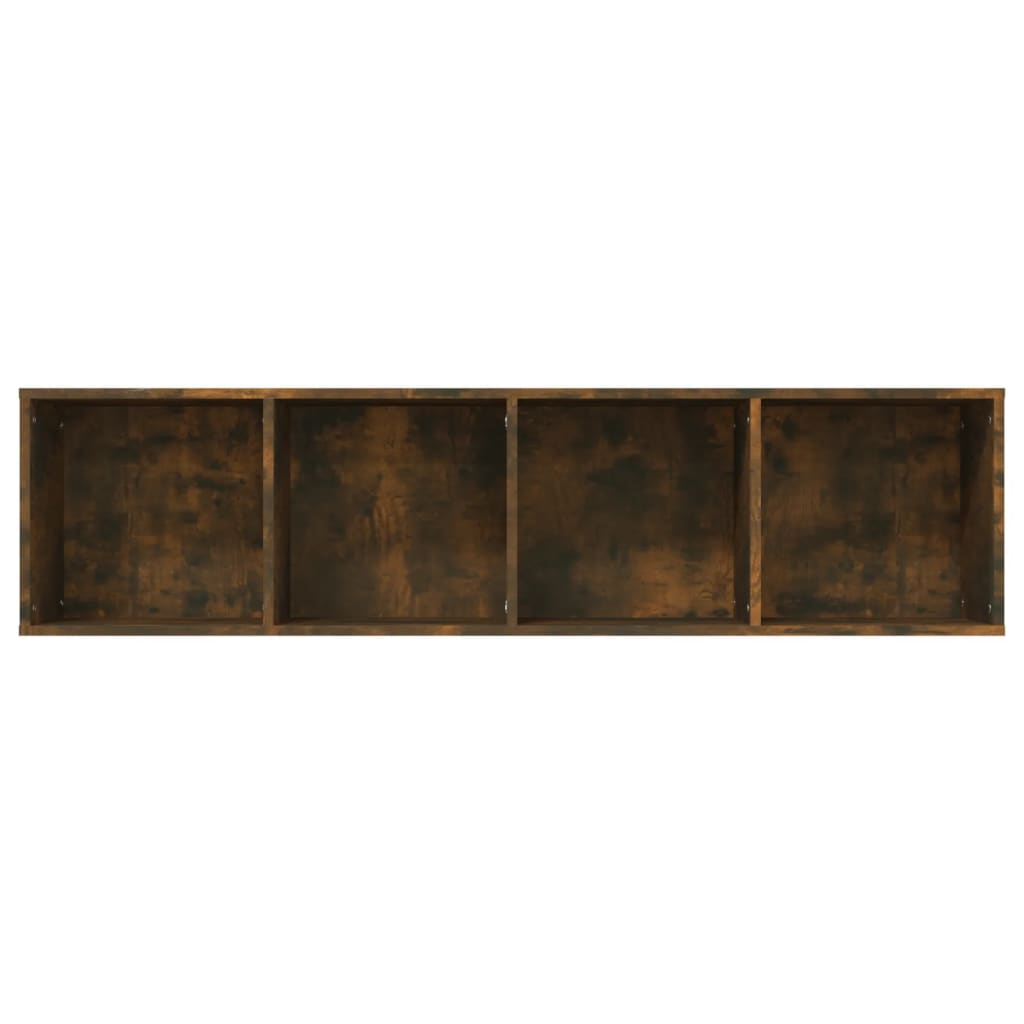 Boekenkast / tv-meubel 143x30x36 cm bewerkt hout gerookt eiken - AllerleiShop