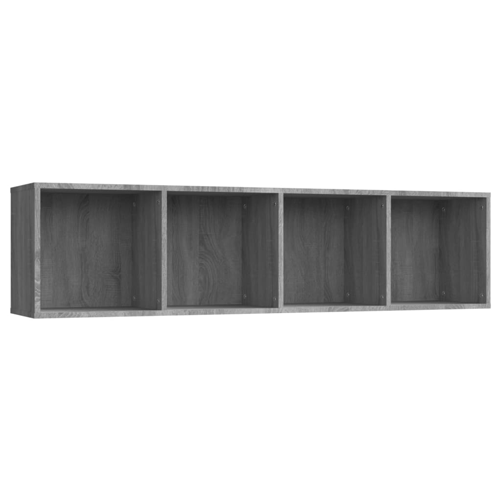 Boekenkast / tv-meubel 143x30x36 cm grijs sonoma eikenkleurig - AllerleiShop