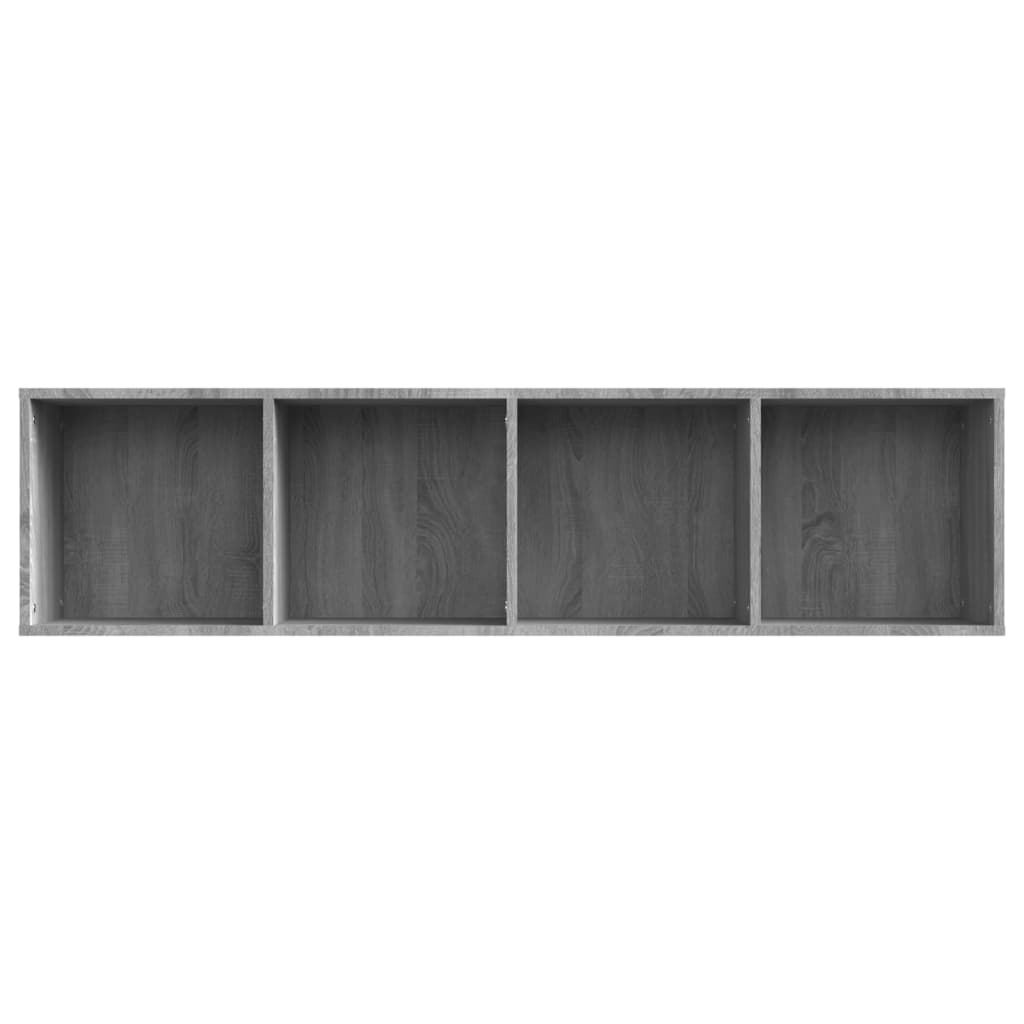 Boekenkast / tv-meubel 143x30x36 cm grijs sonoma eikenkleurig - AllerleiShop