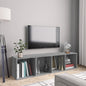 Boekenkast / tv-meubel 143x30x36 cm grijs sonoma eikenkleurig - AllerleiShop