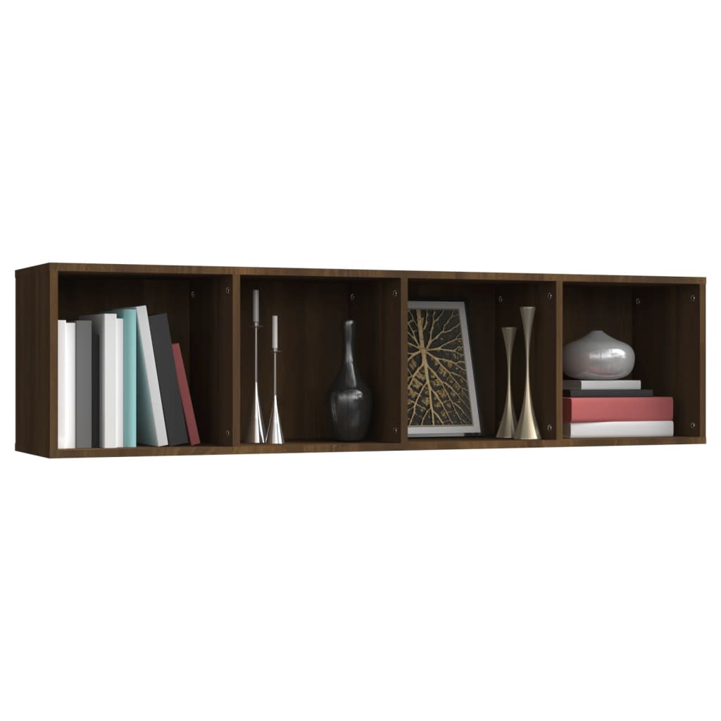 Boekenkast / tv-meubel 143x30x36 cm bruin eikenkleurig - AllerleiShop