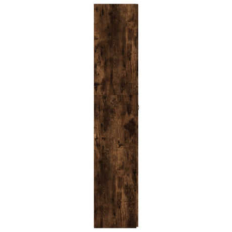 Schoenenkast 80x35,5x180 cm bewerkt hout gerookt eikenkleurig - AllerleiShop