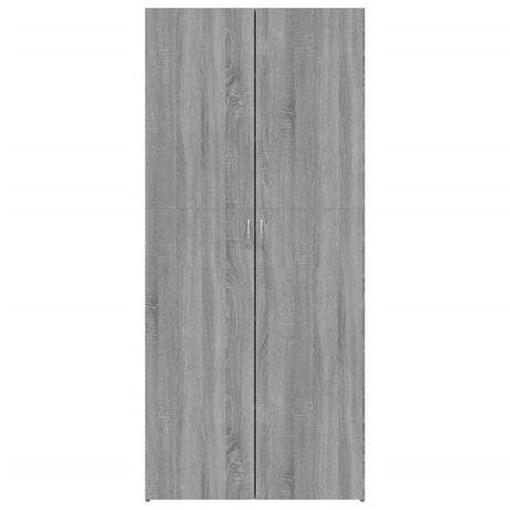 Schoenenkast 80x35,5x180 cm bewerkt hout grijs sonoma eiken - AllerleiShop