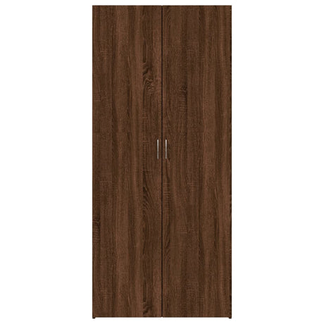 Schoenenkast 80x35,5x180 cm bewerkt hout bruin eikenkleur - AllerleiShop