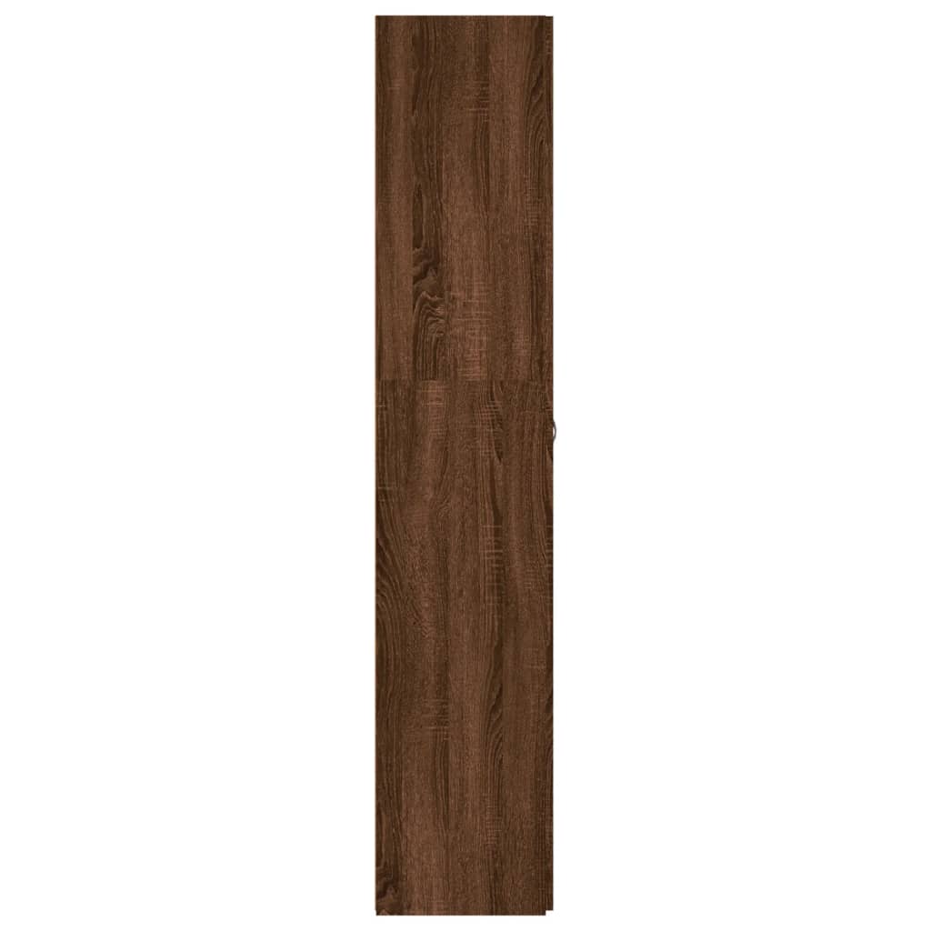 Schoenenkast 80x35,5x180 cm bewerkt hout bruin eikenkleur - AllerleiShop