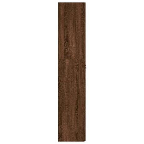 Schoenenkast 80x35,5x180 cm bewerkt hout bruin eikenkleur - AllerleiShop