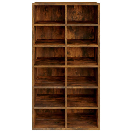 Schoenenrek 54x34x100,5 cm bewerkt hout gerookt eikenkleurig - AllerleiShop