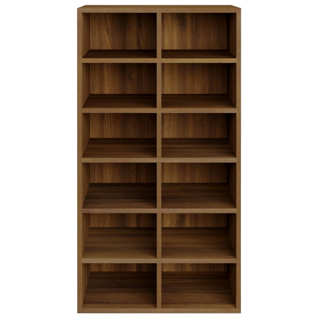 Schoenenrek 54x34x100,5 cm bewerkt hout bruin eikenkleur - AllerleiShop