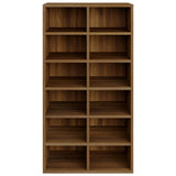 Schoenenrek 54x34x100,5 cm bewerkt hout bruin eikenkleur - AllerleiShop