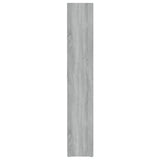 CD-kasten 2st 21x16x93,5cm bewerkt hout grijs sonoma eikenkleur - AllerleiShop