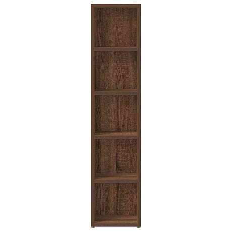 CD-kasten 2 st 21x16x93,5 bewerkt hout bruin eikenkleur - AllerleiShop