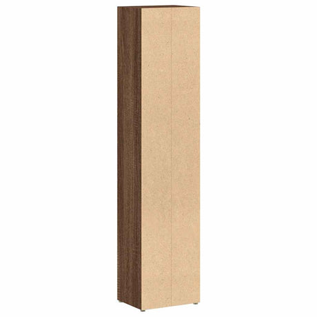 CD-kasten 2 st 21x16x93,5 bewerkt hout bruin eikenkleur - AllerleiShop