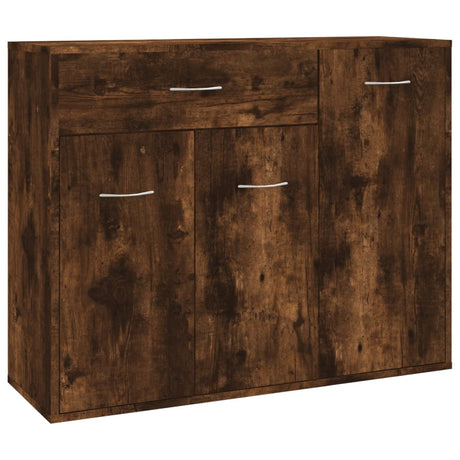 Dressoir 88x30x70 cm bewerkt hout gerookt eikenkleurig - AllerleiShop