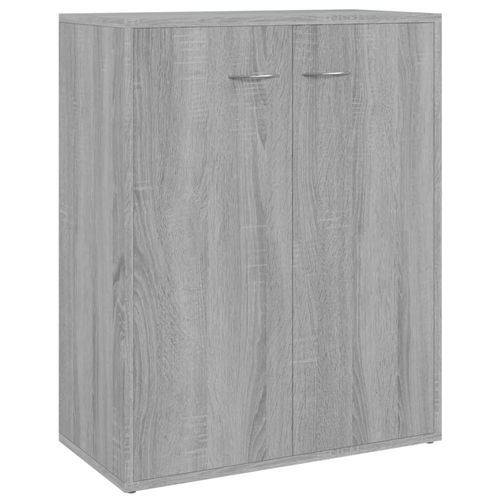 Dressoir 60x30x75 cm bewerkt hout grijs sonoma eikenkleurig - AllerleiShop