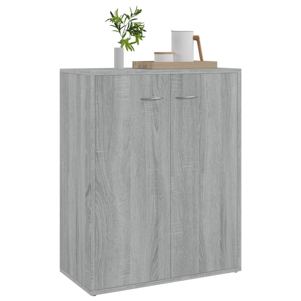 Dressoir 60x30x75 cm bewerkt hout grijs sonoma eikenkleurig - AllerleiShop