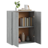 Dressoir 60x30x75 cm bewerkt hout grijs sonoma eikenkleurig - AllerleiShop