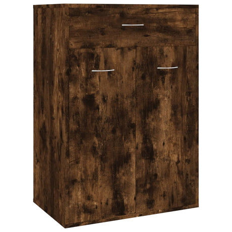 Schoenenkast 60x35x84 cm bewerkt hout gerookt eikenkleurig - AllerleiShop