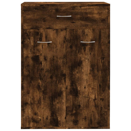 Schoenenkast 60x35x84 cm bewerkt hout gerookt eikenkleurig - AllerleiShop