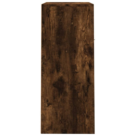 Schoenenkast 60x35x84 cm bewerkt hout gerookt eikenkleurig - AllerleiShop