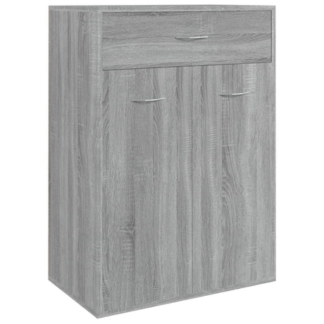 Schoenenkast 60x35x84 cm bewerkt hout grijs sonoma - AllerleiShop