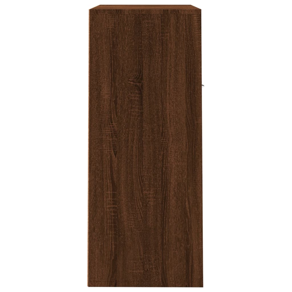 Schoenenkast 60x35x84 cm bewerkt hout bruin eikenkleur - AllerleiShop