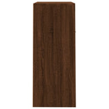 Schoenenkast 60x35x84 cm bewerkt hout bruin eikenkleur - AllerleiShop