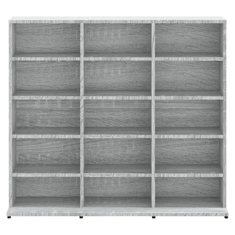 Cd-kast 102x23x89,5 cm bewerkt hout grijs sonoma eikenkleurig - AllerleiShop