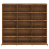 Cd-kast 102x23x89,5 cm bewerkt hout bruin eikenkleur - AllerleiShop