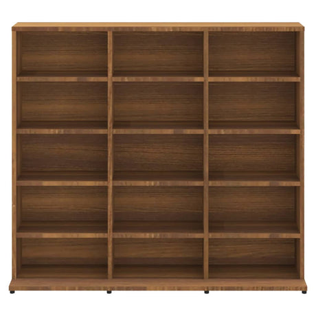 Cd-kast 102x23x89,5 cm bewerkt hout bruin eikenkleur - AllerleiShop