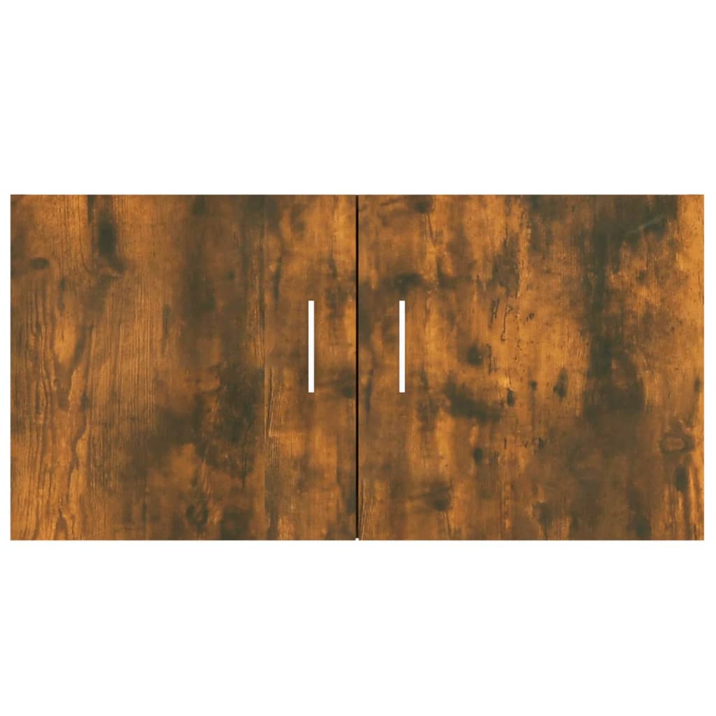 Hangkast 80x39x40 cm bewerkt hout gerookt eikenkleurig - AllerleiShop