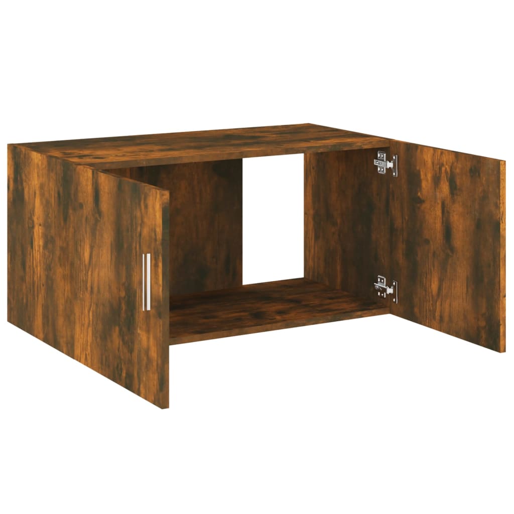 Hangkast 80x39x40 cm bewerkt hout gerookt eikenkleurig - AllerleiShop