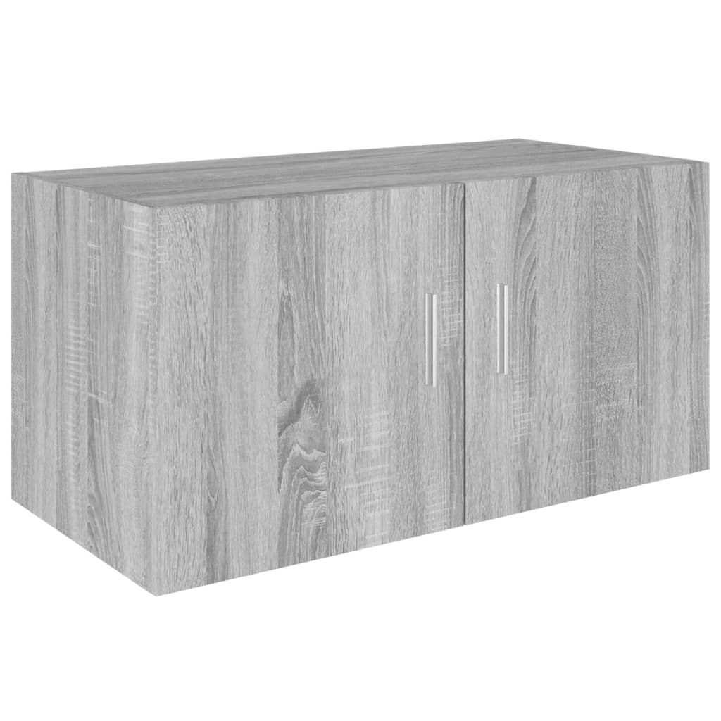 Hangkast 80x39x40 cm bewerkt hout grijs sonoma eikenkleurig - AllerleiShop