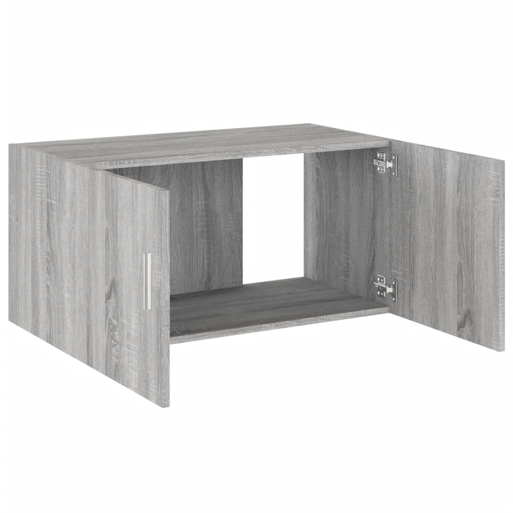 Hangkast 80x39x40 cm bewerkt hout grijs sonoma eikenkleurig - AllerleiShop