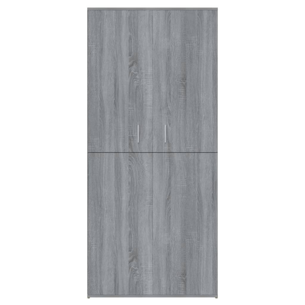 Schoenenkast 80x39x178 cm bewerkt hout grijs sonoma eikenkleur - AllerleiShop