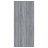 Schoenenkast 80x39x178 cm bewerkt hout grijs sonoma eikenkleur - AllerleiShop