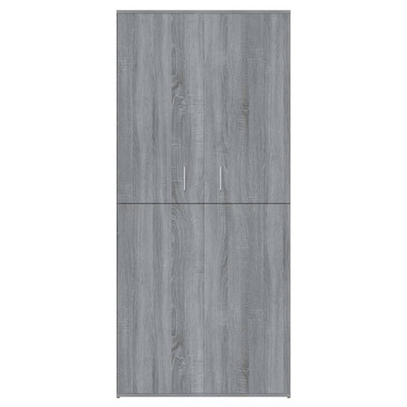 Schoenenkast 80x39x178 cm bewerkt hout grijs sonoma eikenkleur - AllerleiShop