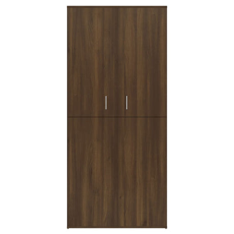 Schoenenkast 80x39x178 cm bewerkt hout bruin eikenkleur - AllerleiShop