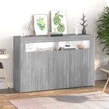 Dressoir met LED-verlichting 115,5x30x75 cm grijs sonoma eiken - AllerleiShop