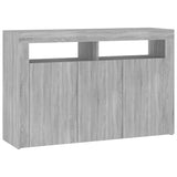 Dressoir met LED-verlichting 115,5x30x75 cm grijs sonoma eiken - AllerleiShop