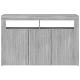 Dressoir met LED-verlichting 115,5x30x75 cm grijs sonoma eiken - AllerleiShop