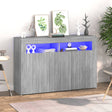 Dressoir met LED-verlichting 115,5x30x75 cm grijs sonoma eiken - AllerleiShop