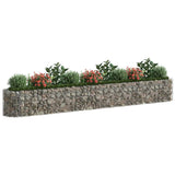 Gabion plantenbak verhoogd 400x50x50 cm gegalvaniseerd ijzer